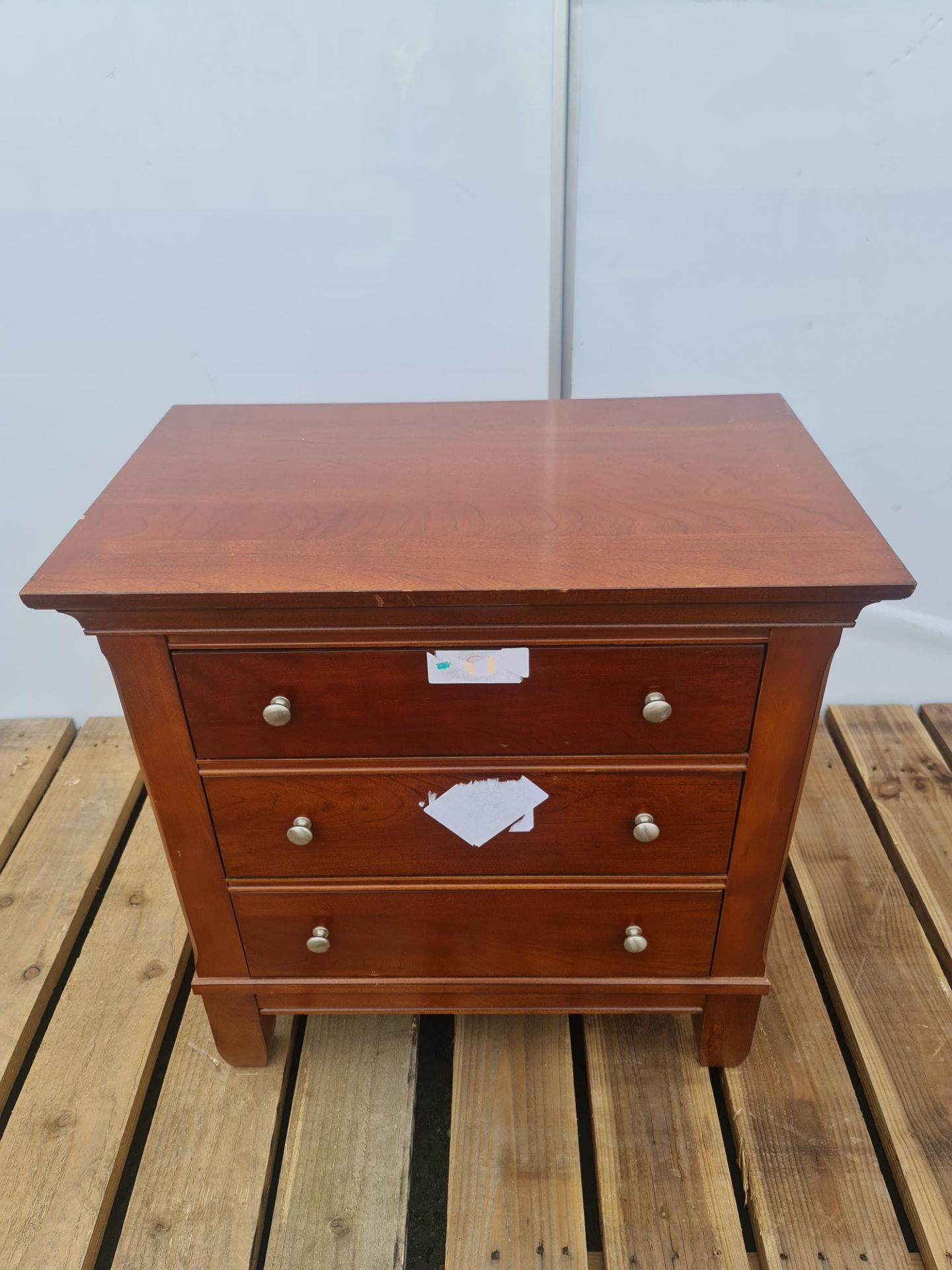 No VAT Cherrywood Three Drawer Chest Of Drawers