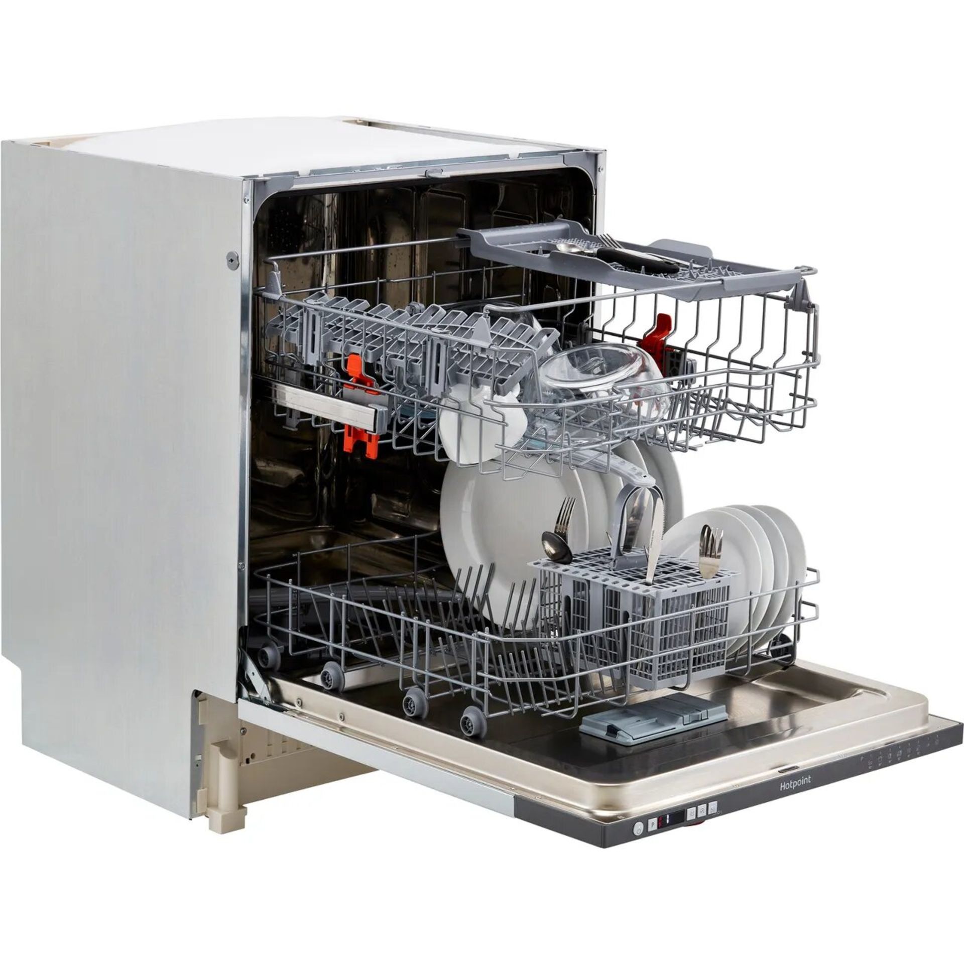 + VAT Grade B ISP £288 - Hotpoint HIC3B19CUK Fully Intergrated Dishwasher - 13 Place Settings - 30 - Image 2 of 3