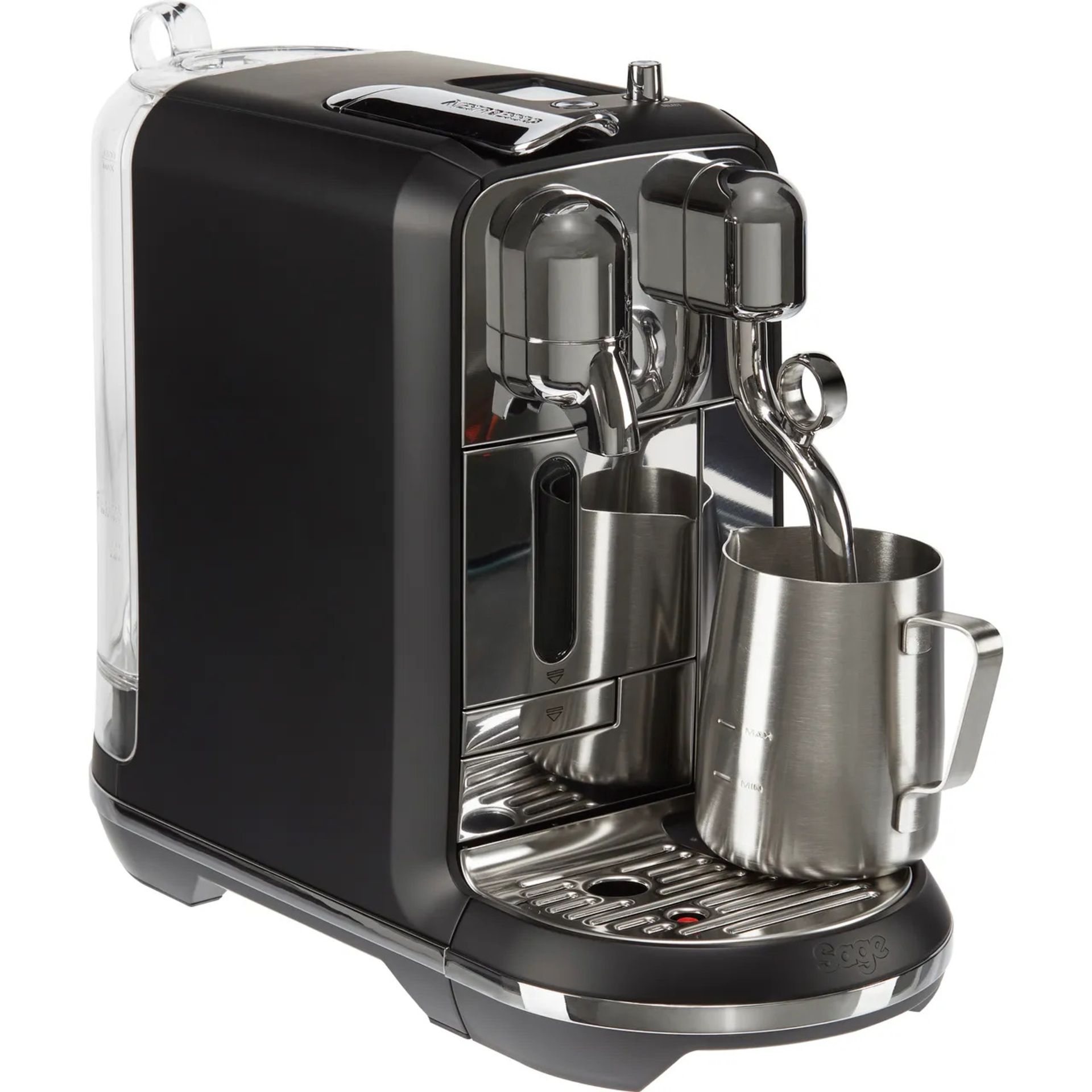 + VAT Grade B ISP £429 - Nespresso By Sage Creatista Plus SNE800BTR Pod Coffee Machine With Milk - Image 2 of 3