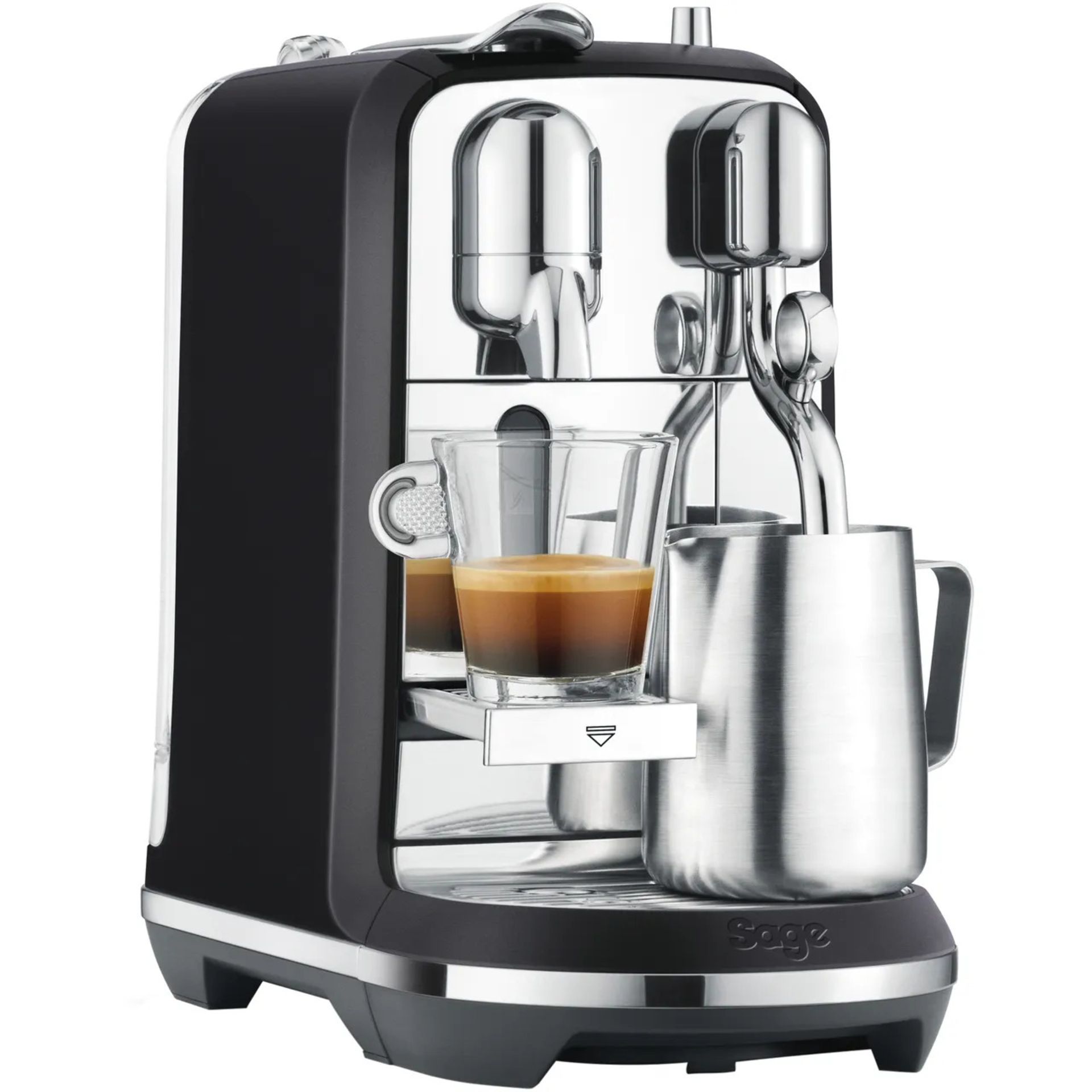 + VAT Grade B ISP £429 - Nespresso By Sage Creatista Plus SNE800BTR Pod Coffee Machine With Milk