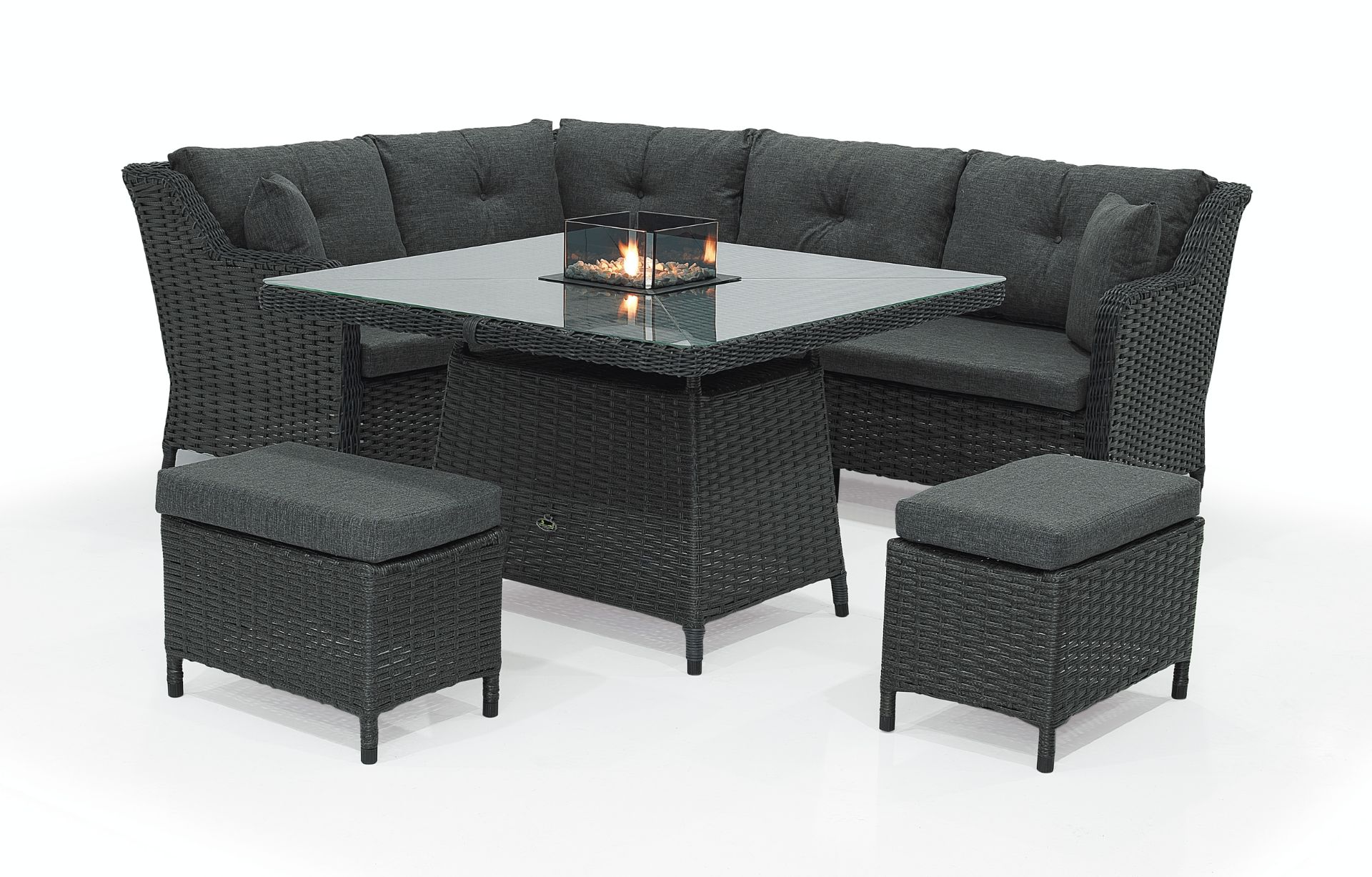 + VAT Brand New SRP £2299.99 The Chelsea Garden Co "Valencia" Range Grey Rattan Corner Dining Set - Image 7 of 7