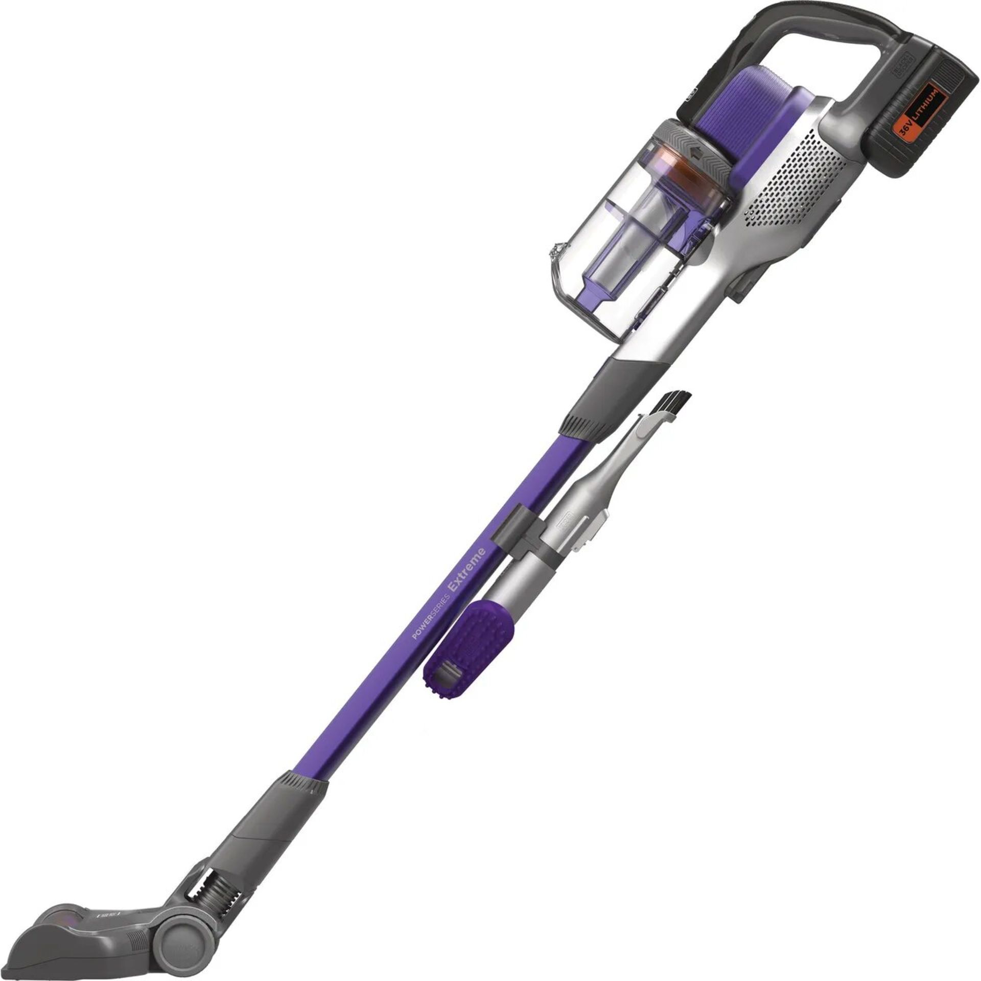 + VAT Grade B ISP £239 - Black + Decker 36v Extension Pet Stick BHFEV362DP-GB Cordless Vacuum