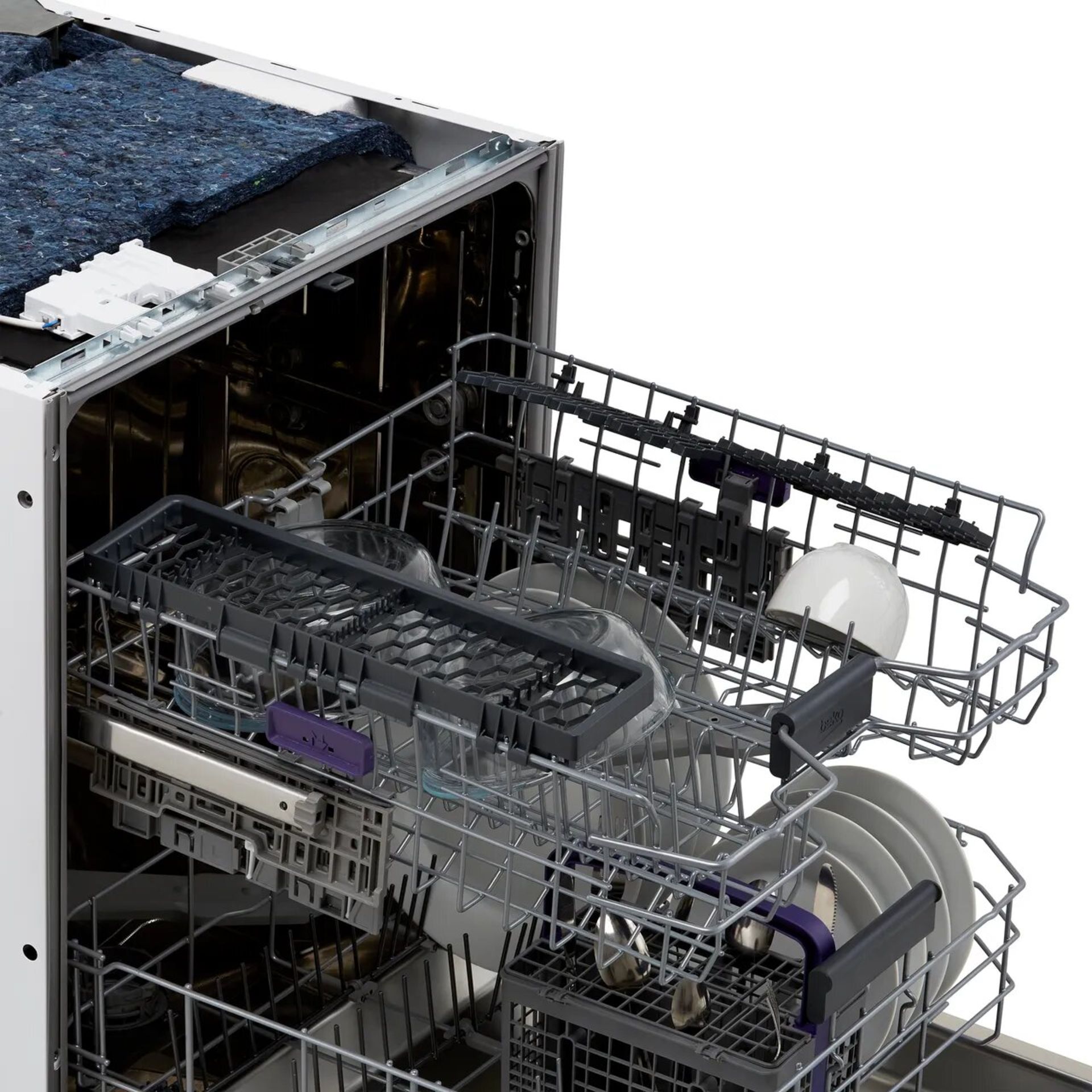 + VAT Grade B ISP £329 - Beko DIN16430 Fully Intergrated Dishwasher - 14 Place Settings - 30 Minute - Image 2 of 3