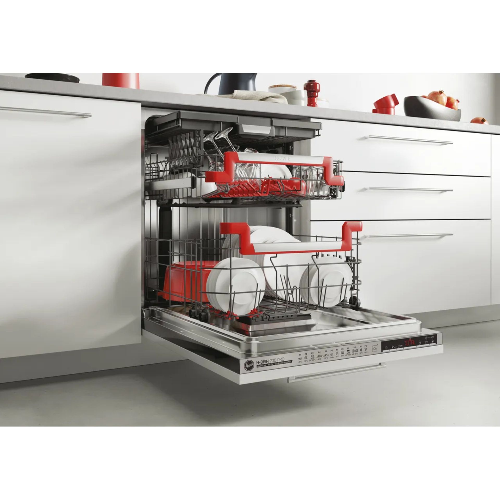 + VAT Grade B ISP £499 - Hoover HIB6B2S3FS Fully Intergrated Dishwasher - 16 Place Settings - 12 - Image 3 of 3