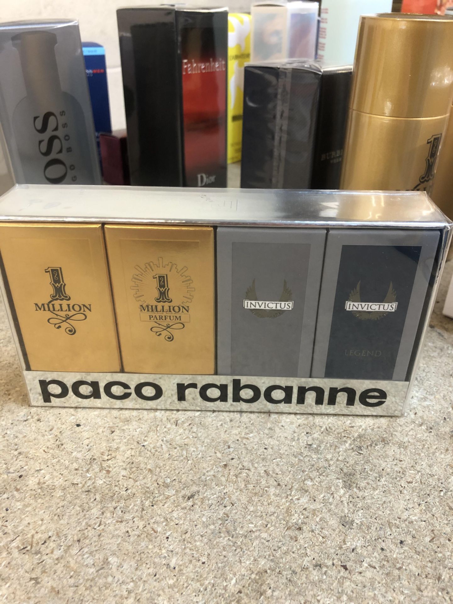 + VAT Brand New Paco Rabanne Men Minis 4 x 5mls 1Mil,1Mil Parfum,Invict.Invic.Legend