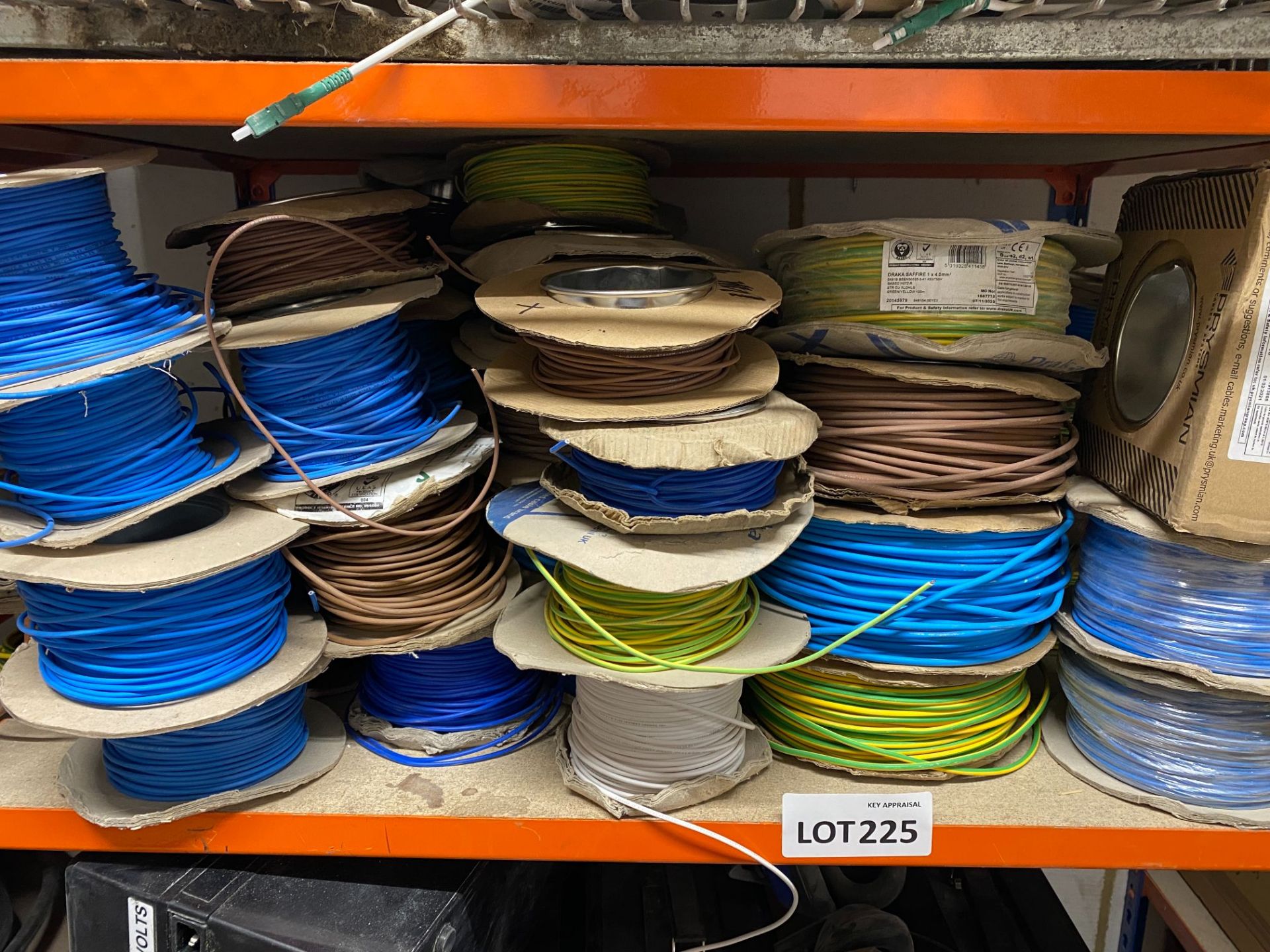 Mixed single core PVC cables from 1.0 to 6.0mm - part & full drums - approx 10 x full & 30 x part,