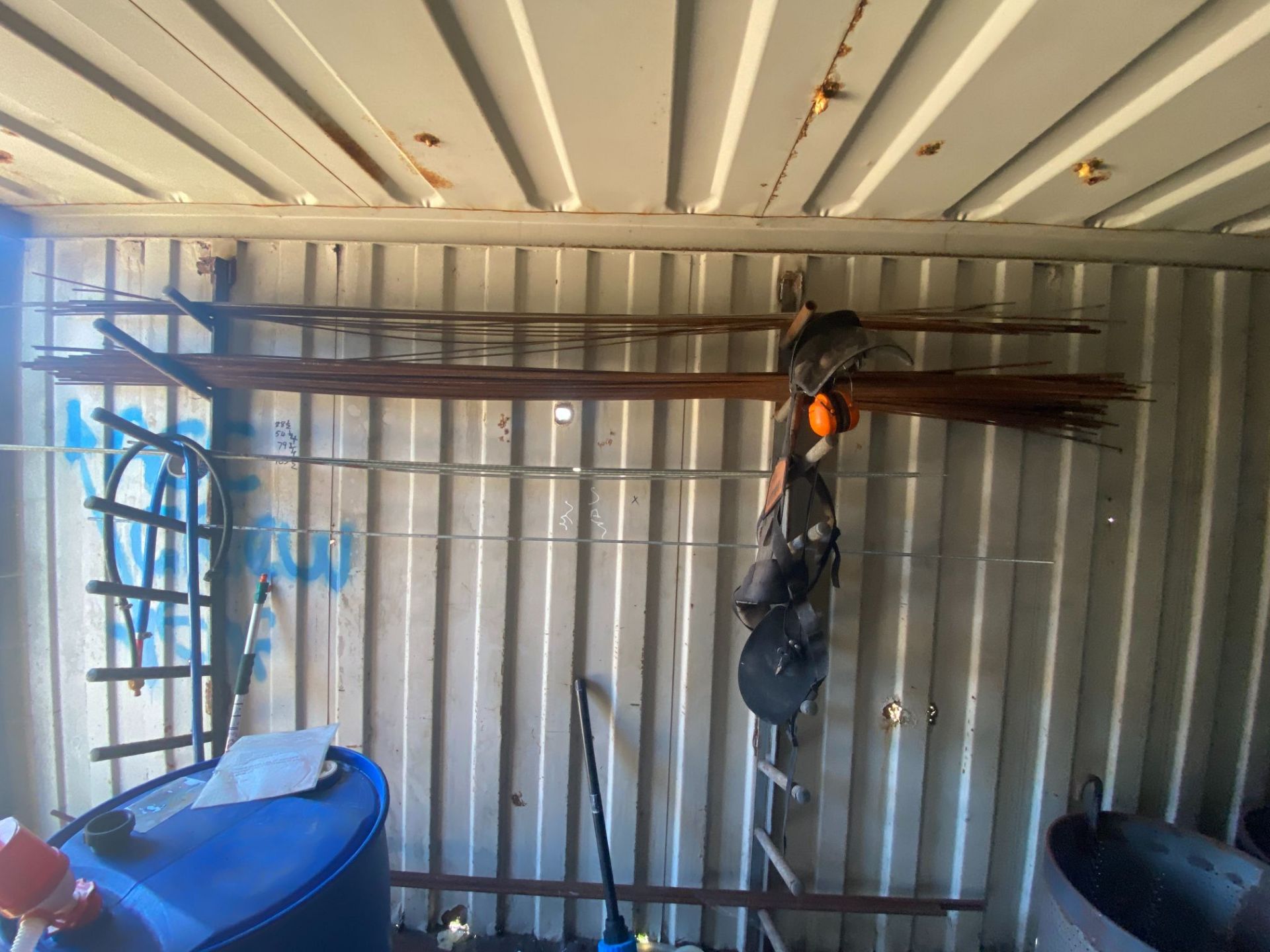 20' steel shipping container with working mortice lock & key - Image 10 of 12