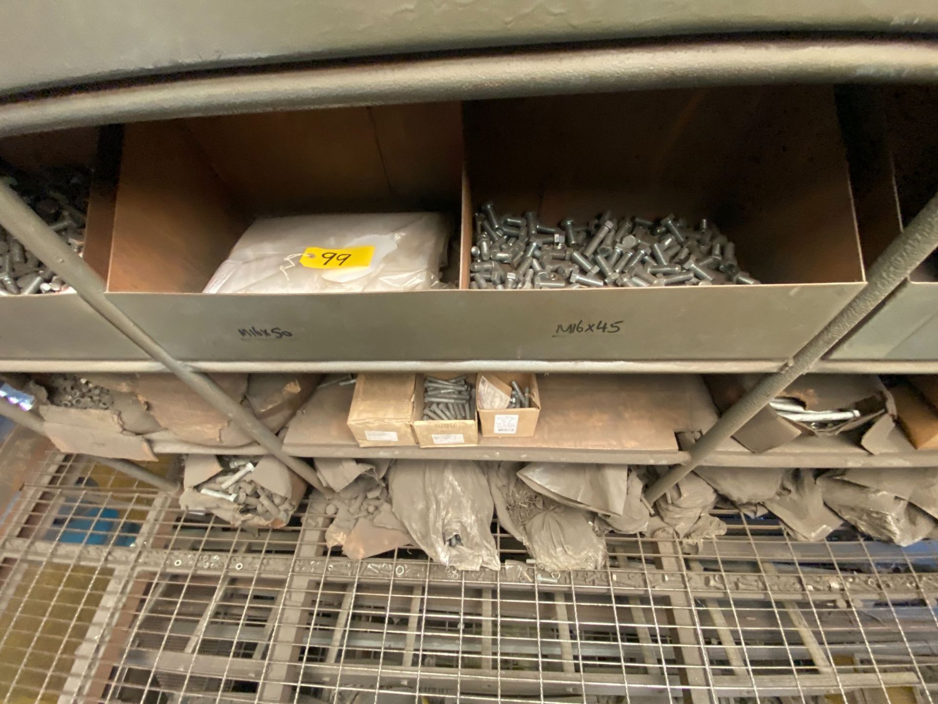 Contents of mezzanine floor corner metric fixings store as lotted including 200 part full / full - Image 3 of 21