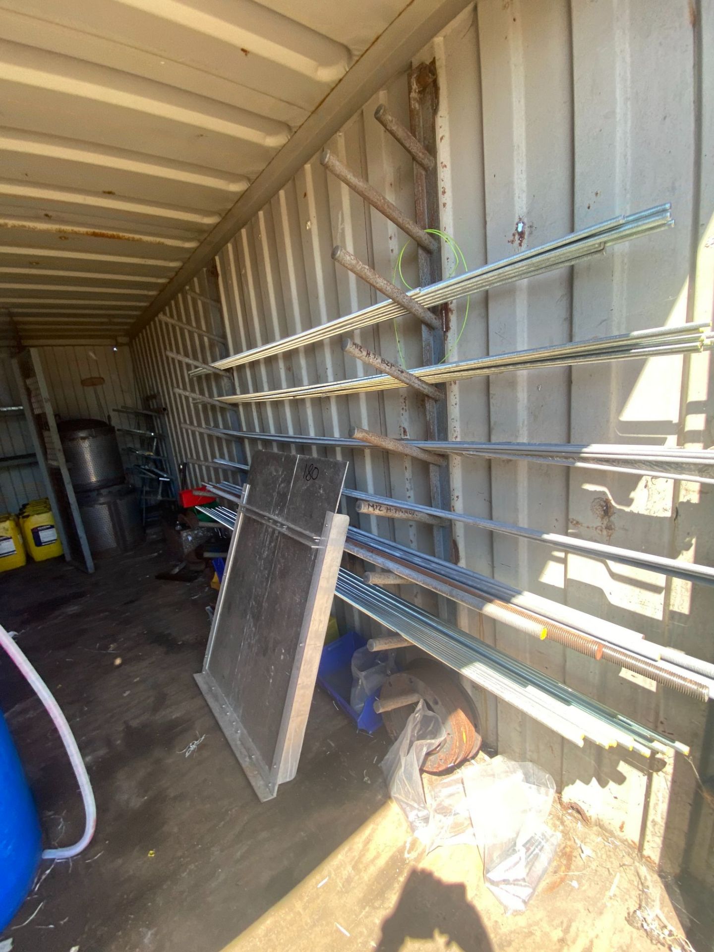 20' steel shipping container with working mortice lock & key - Image 5 of 12