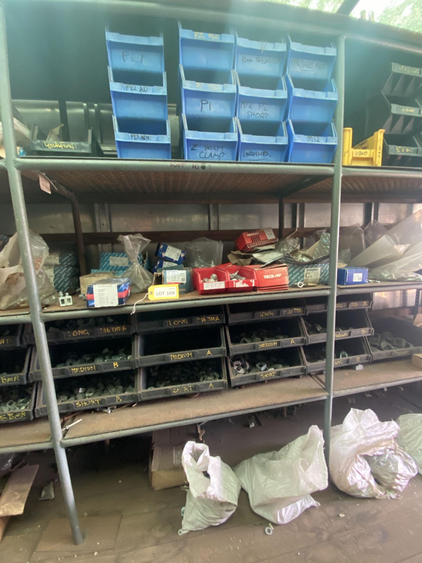 Contents of lorry body store as lotted, including: Rawplugs, R-bolts, U-bolts, R-studs, through - Image 11 of 14