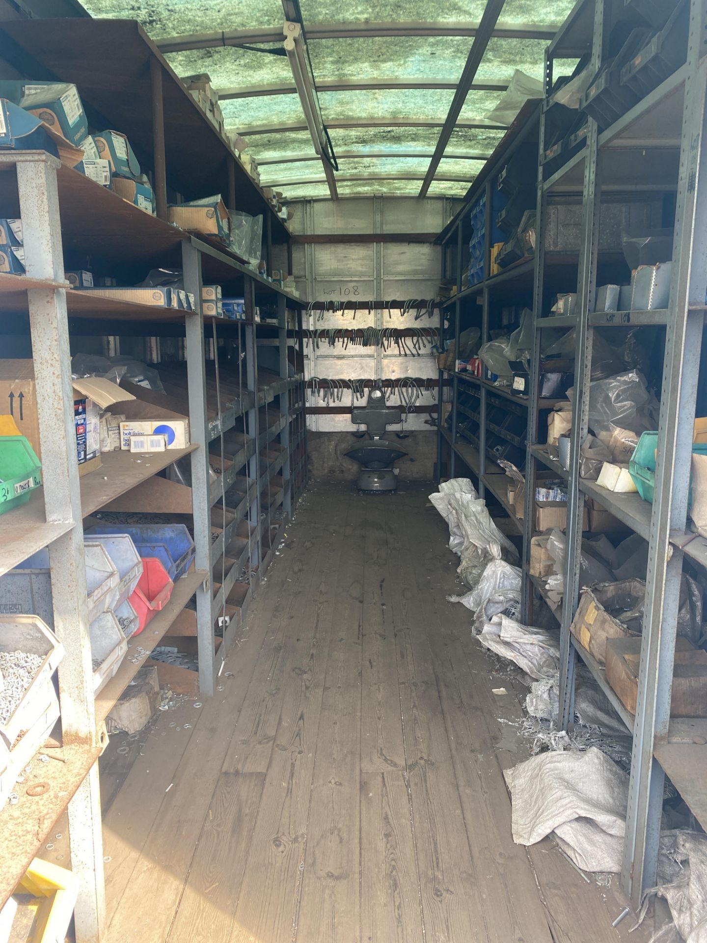 Contents of lorry body store as lotted, including: Rawplugs, R-bolts, U-bolts, R-studs, through - Image 2 of 14