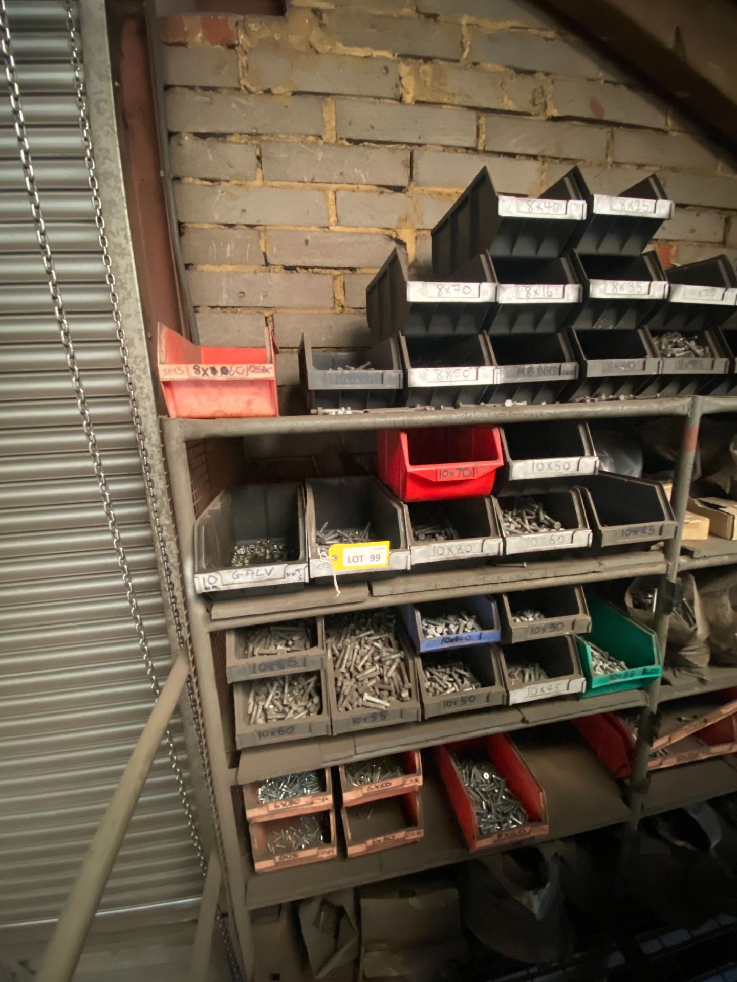 Contents of mezzanine floor corner metric fixings store as lotted including 200 part full / full - Image 6 of 21