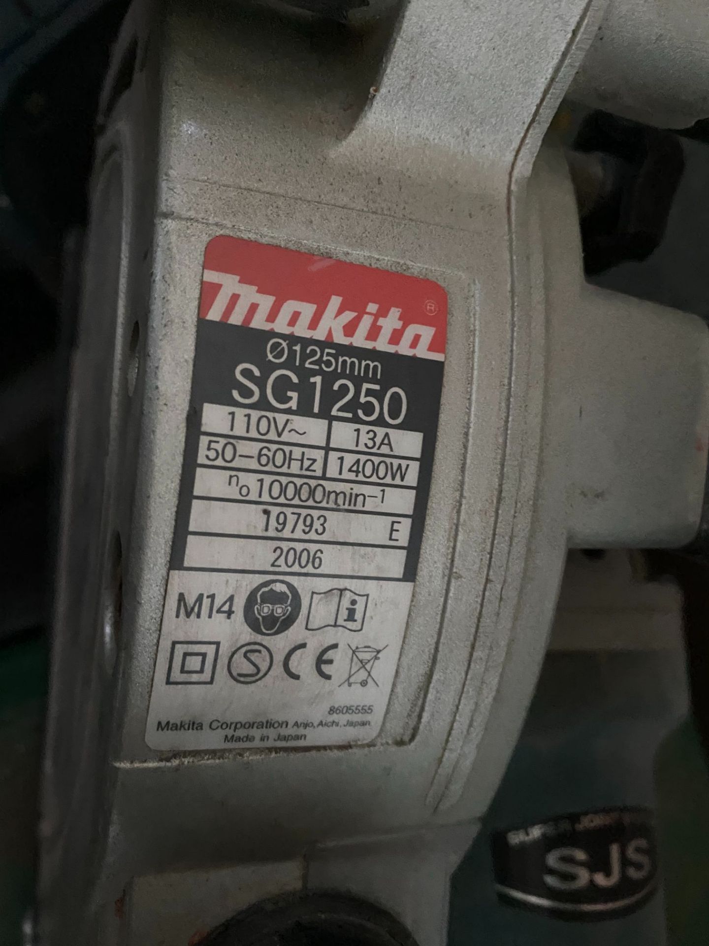 Makita SG1250 wall chaser, serial no 19793 (2006 - spares only) - Image 2 of 2