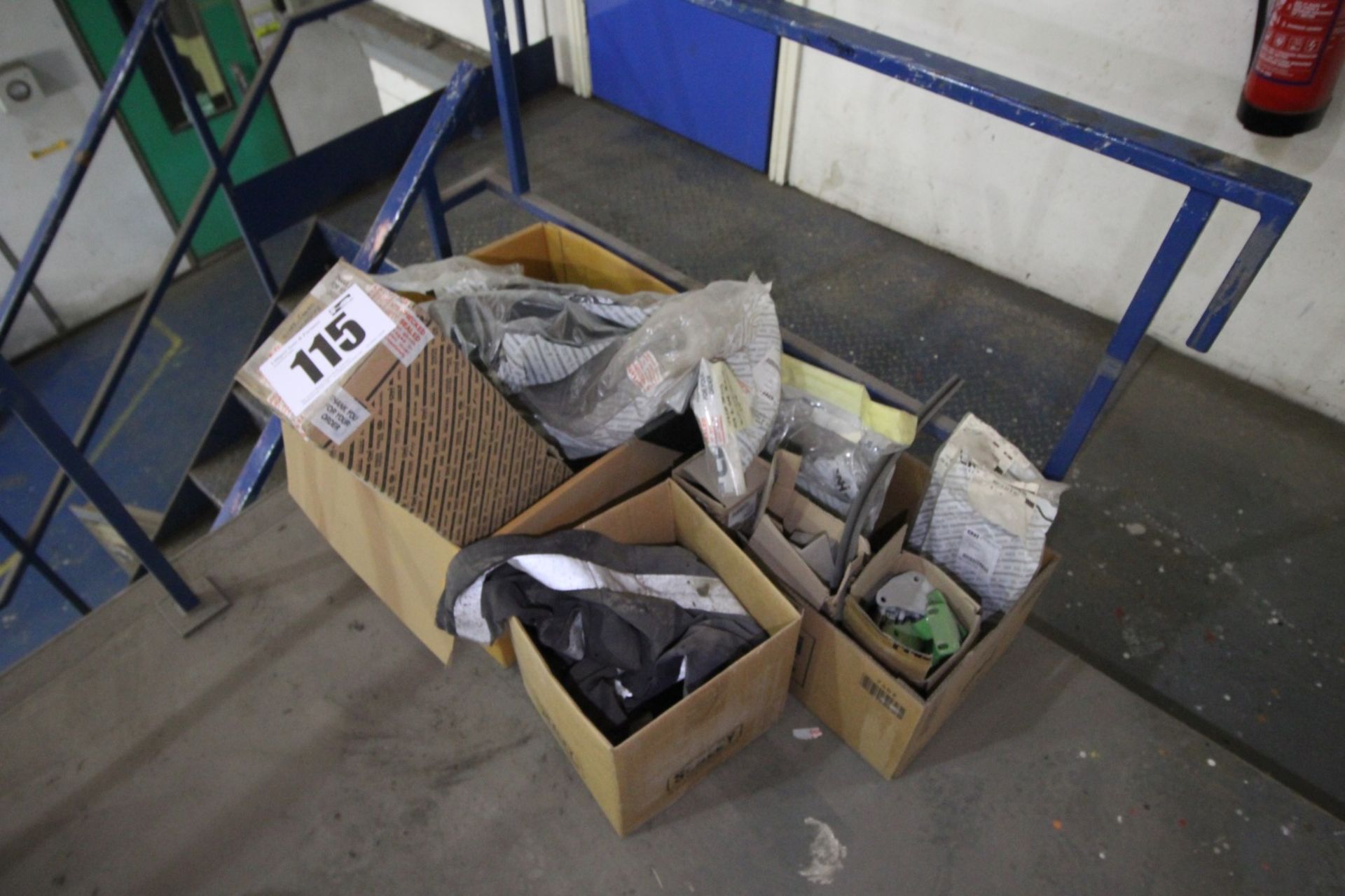 3x CARDBOARD BOXES AND CONTENTS OF COMMERCIAL VEHICLE SMALL PARTS