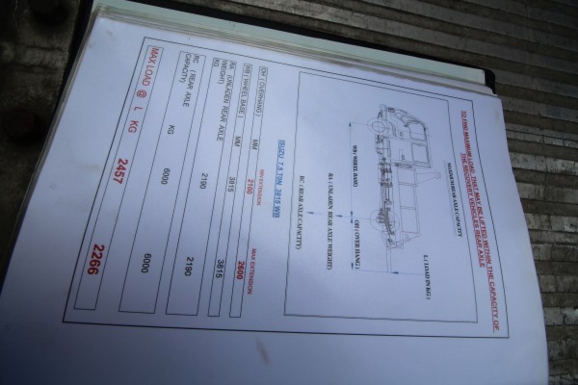 LK59 FRF. OCTOBER 2009, EURO4 COMPLIANT, ISUZU NQR70 BREAKDOWN TRUCK, 7500KG GROSS VEHICLE WEIGHT, - Image 29 of 32