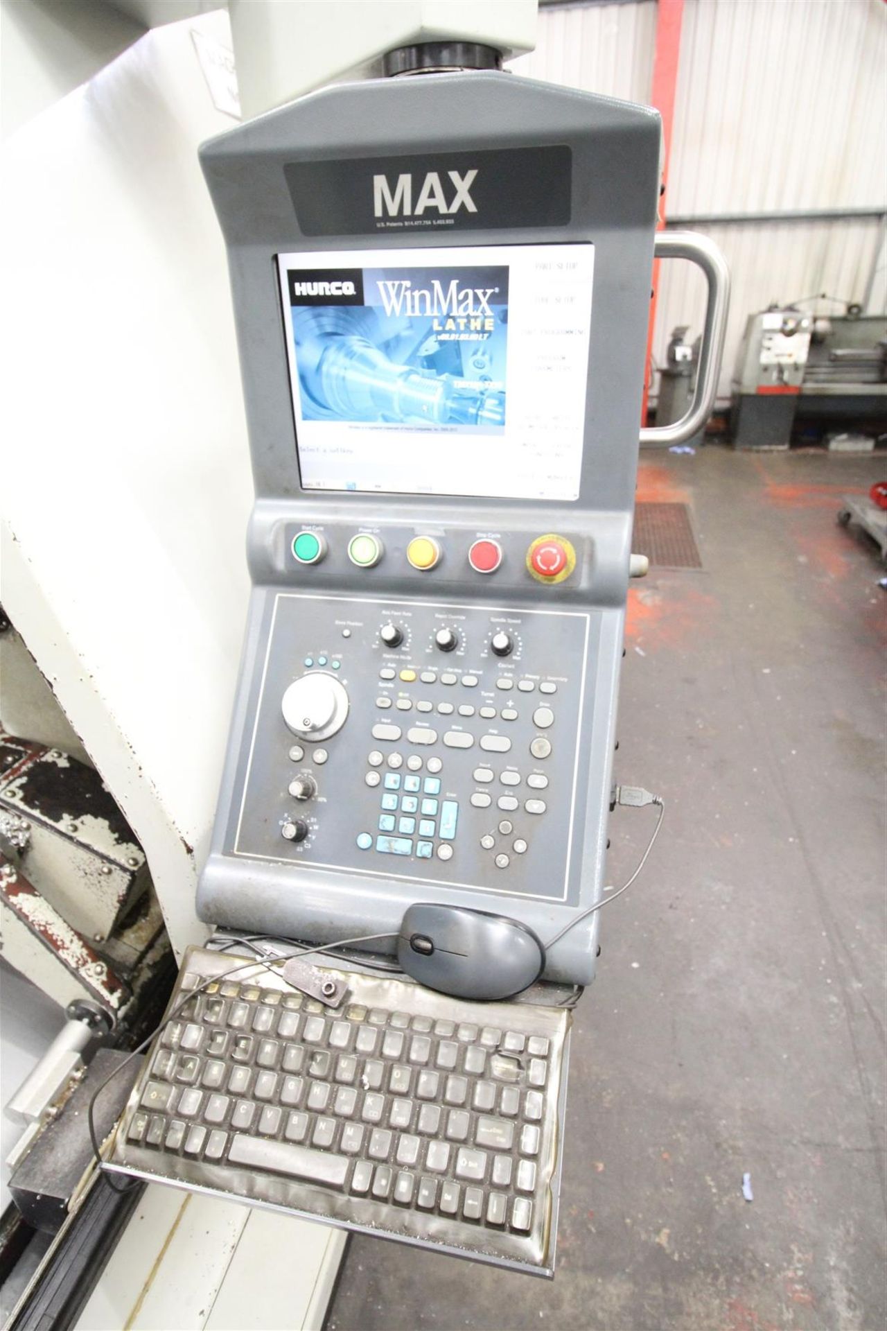 Hurco TMX10, CNC Horizontal Turning Centre, Complete with External Swarf Conveyor, Serial No. - Image 3 of 7