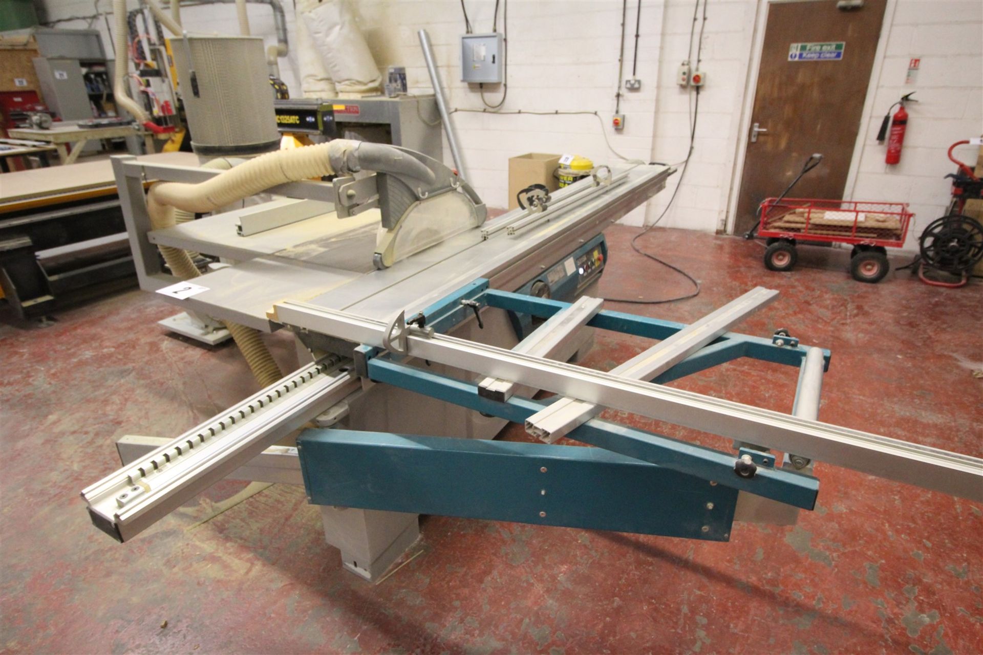 SLIDING TABLE DIMENSION SAW WITH TILT BLADE FACILITY, MODEL NO. PS315X, MAIN BLADE DIAMETER 315MM,