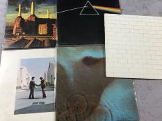 Five Pink Floyd albums to include Dark Side of the Moon, The Wall, Animals etc