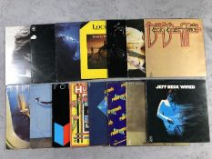 15 Rock & Pop LPs including Jeff Beck, Peter Frampton, Hudson Ford, Supertramp, Chicago, Steve