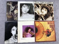 6 Kate Bush LPs including The Sensual World, The Dreaming, Hounds of Love, Never Forever, The Kick