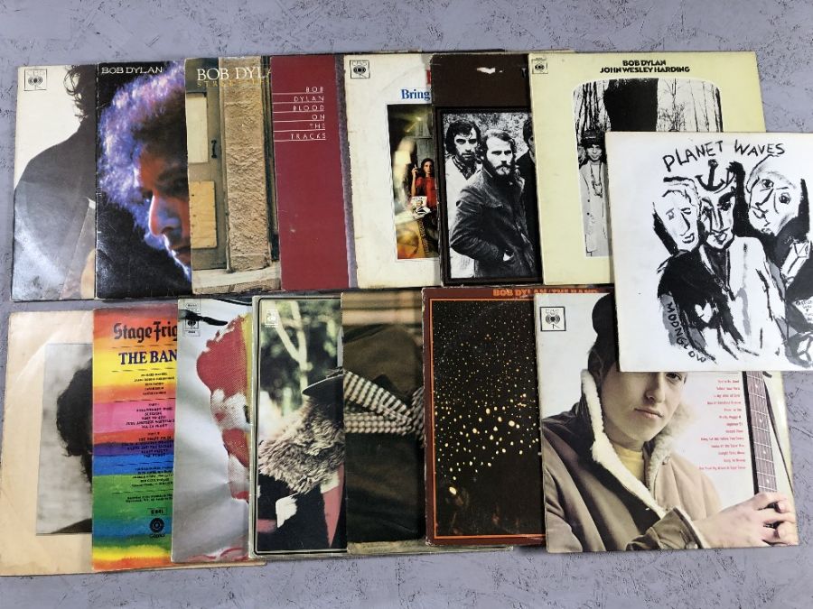 15 Bob Dylan/The Band LPs including Blonde on Blonde, John Wesley Harding, Blood on the Tracks,