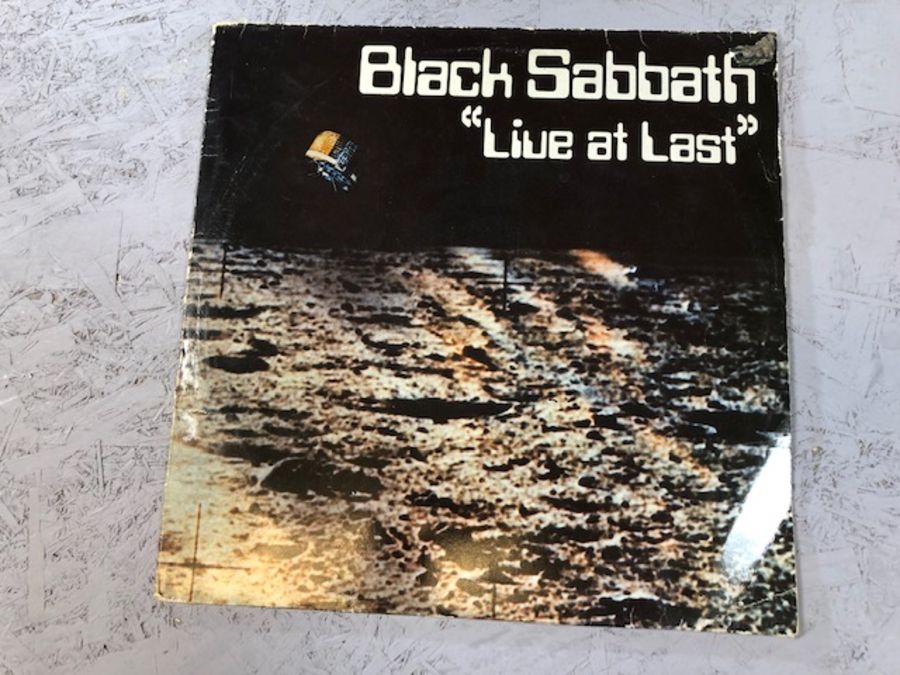 8 Black Sabbath/Ozzy Osborne LPs including: "Black Sabbath" (UK orig Vertigo swirl VO 6 with large - Image 21 of 22