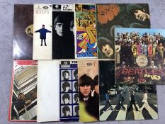 The Beatles: 11 LPs mostly UK original mono pressings including: "Sgt Pepper's Lonely Heart Club