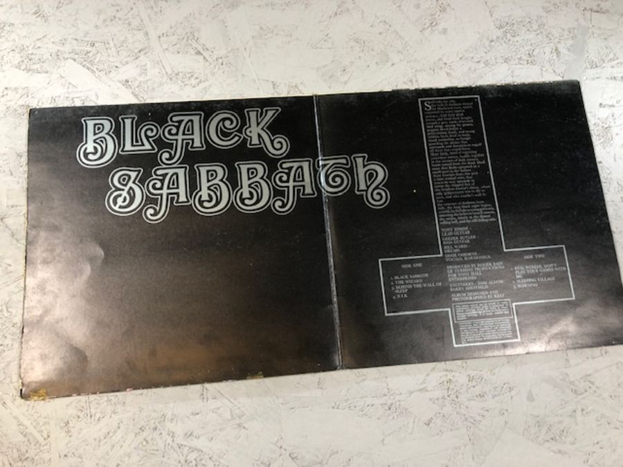 8 Black Sabbath/Ozzy Osborne LPs including: "Black Sabbath" (UK orig Vertigo swirl VO 6 with large - Image 3 of 22