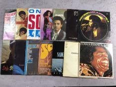 15 Soul/funk LPs including James Brown, Earth Wind & Fire, Otis Redding, Four Tops, Jackson 5, Sade,