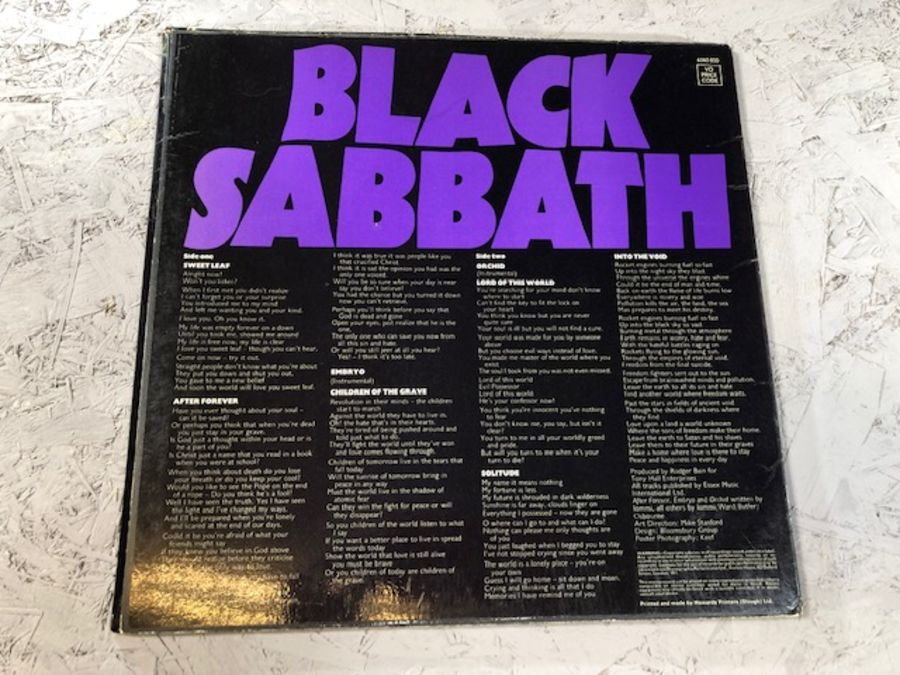 8 Black Sabbath/Ozzy Osborne LPs including: "Black Sabbath" (UK orig Vertigo swirl VO 6 with large - Image 11 of 22