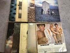 10 The Who LPs including: "Who Sell Out" (UK Track mono orig 612 002), "Who Came First", "Who By