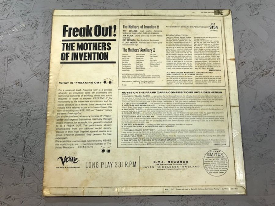 6 Frank Zappa LPs including: "Freak Out!" (UK mono orig Verve VLP 9154), "Hot Rats" (UK orig Reprise - Image 7 of 18