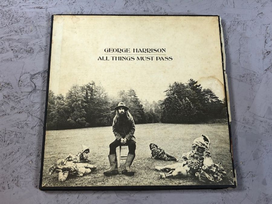 2 George Harrison LP box sets: "All Things Must Pass" (3 LP set with poster) and "The Concert For - Image 2 of 7