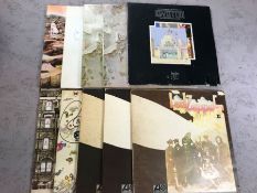 10 Led Zeppelin/Robert Plant LPs including: "Physical Graffiti", "Led Zeppelin III" (UK plum &