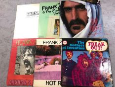 6 Frank Zappa LPs including: "Freak Out!" (UK mono orig Verve VLP 9154), "Hot Rats" (UK orig Reprise