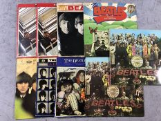 Nine Beatles albums to include Sergeant Pepper (mono and stereo), Hard Days Night, Meet the