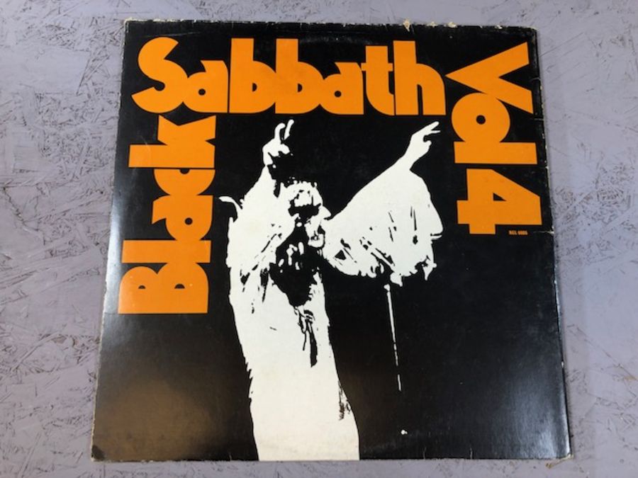 8 Black Sabbath/Ozzy Osborne LPs including: "Black Sabbath" (UK orig Vertigo swirl VO 6 with large - Image 20 of 22