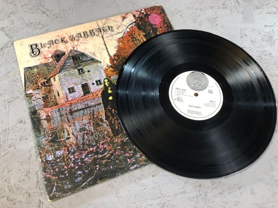8 Black Sabbath/Ozzy Osborne LPs including: "Black Sabbath" (UK orig Vertigo swirl VO 6 with large - Image 5 of 22