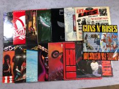 15 Hard rock/heavy metal LPs/12" including Guns 'n' Roses "Appetite for Destruction" (with banned