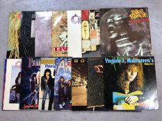 15 Hard rock/heavy metal LPs including Bon Jovi, Anthrax, Extreme, Michael Monroe, etc.