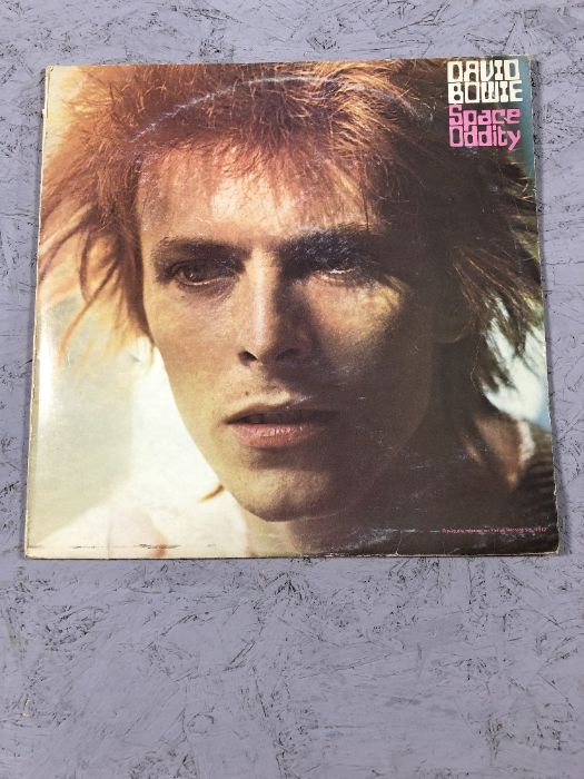 Five David Bowie LPs to include Diamond Dogs, Hunky Dory, Ziggy Stardust, Space Oddity (with - Image 2 of 6