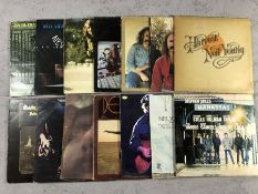 14 Neil Young/Crosby Stills & Nash LPs including: "Harvest", "Manassas", "Everybody Knows this is