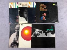 7 Nina Simone LPs including: "I Put A Spell On You" (UK orig stereo Philips), "Here Comes The