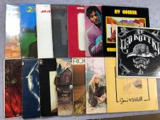 15 American folk LPs including Leo Kottke, Joni Mitchell, Leonard Cohen, Tim Hardin, Carole King, Ry