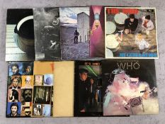 10 The Who LPs including: "My Generation", "The Story Of", "It's Hard", "Face Dances", "Direct Hits"