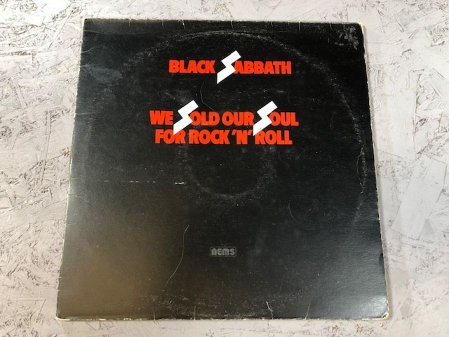 8 Black Sabbath/Ozzy Osborne LPs including: "Black Sabbath" (UK orig Vertigo swirl VO 6 with large - Image 15 of 22