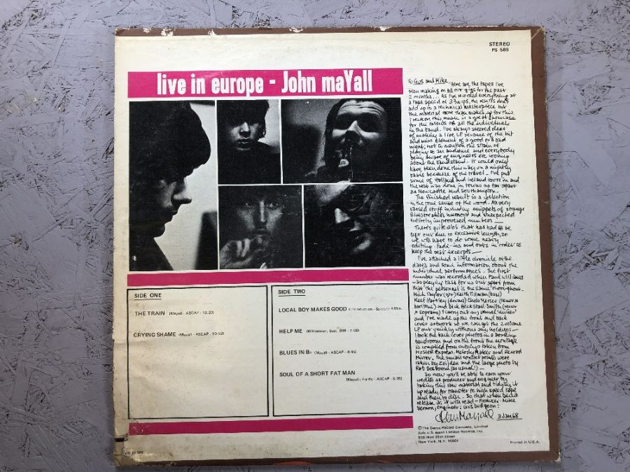 5 John Mayall LPs including "Blues Breakers" (UK mono orig LK 4804), "Looking Back" (UK mono orig LK - Image 15 of 16