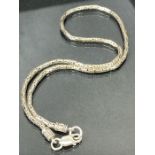 Silver 925 articulated necklace approx 49cm long