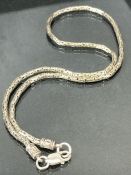 Silver 925 articulated necklace approx 49cm long