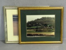 Two Local interest Framed Photographs: "The Estuary Axmouth - Devon" & "Shelducks - Axe Estuary"